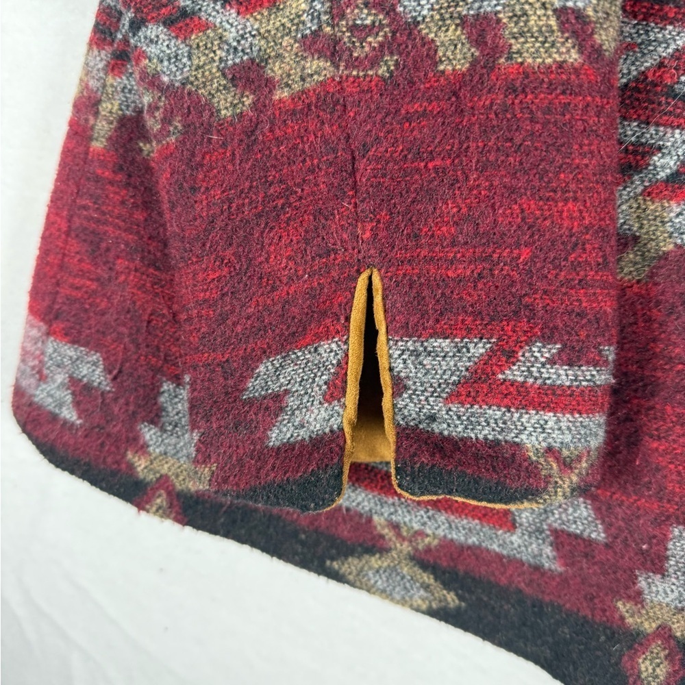Coldwater Creek Women's Aztec Button-up Blazer Red/Green/Black/Gold Size 14 - Picture 3 of 14